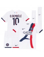 Paris Saint-Germain Ousmane Dembele #10 Bortedraktsett Barn 2024-25 Korte ermer (+ bukser)